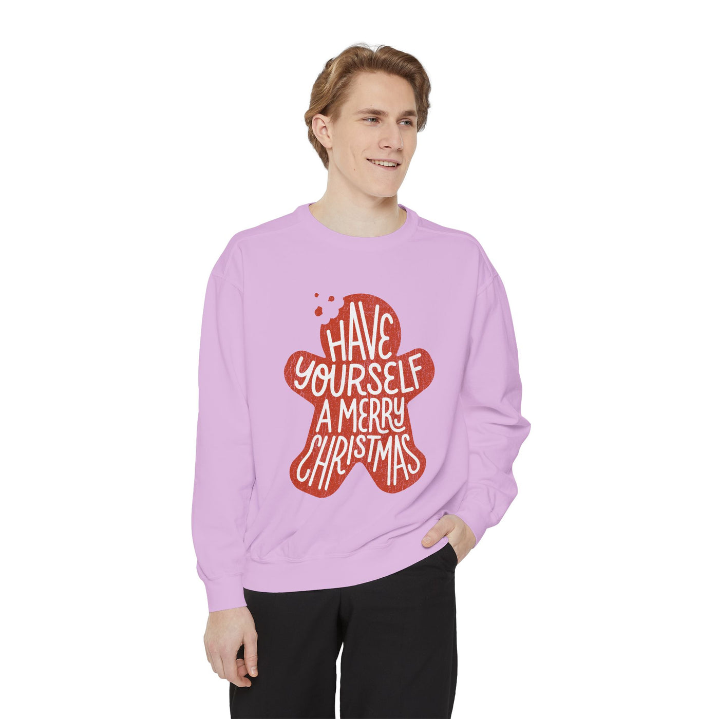 Have Yourself a Merry Christmas Sweatshirt, Gingerbread Cookie Crewneck, Cute Holiday Baking Pullover, Christmas Gift for Baker or Teacher