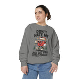 Funny Camping Comfort Colors Sweatshirt, Don't Hate Me Just Cuz I'm a Little Cooler Shirt, Camper Gift, Outdoor Lover Pullover