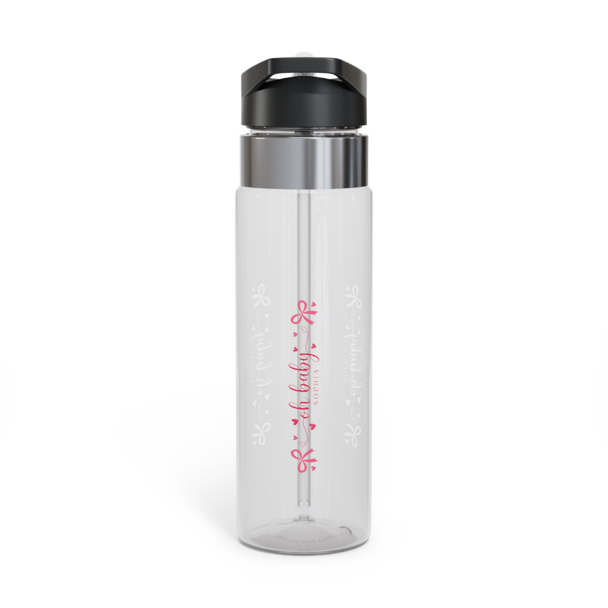 Personalized Baby Girl Water Bottle, Cute Pink Name Bottle, Toddler Drink Bottle, Baby Shower Gift, New Baby Gift, Birthday Gift for Girls