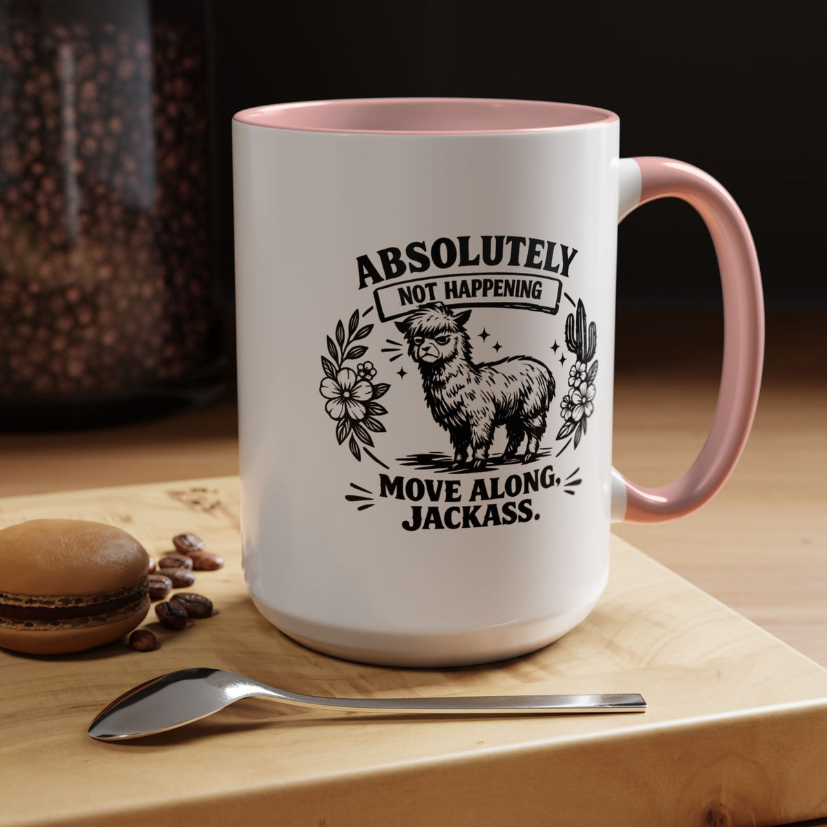 Funny Alpaca Coffee Mug, No Drama Llama Mug, Alpaca Lover Gift, Cute Sarcastic Animal Mug, Funny Coworker Coffee Cup
