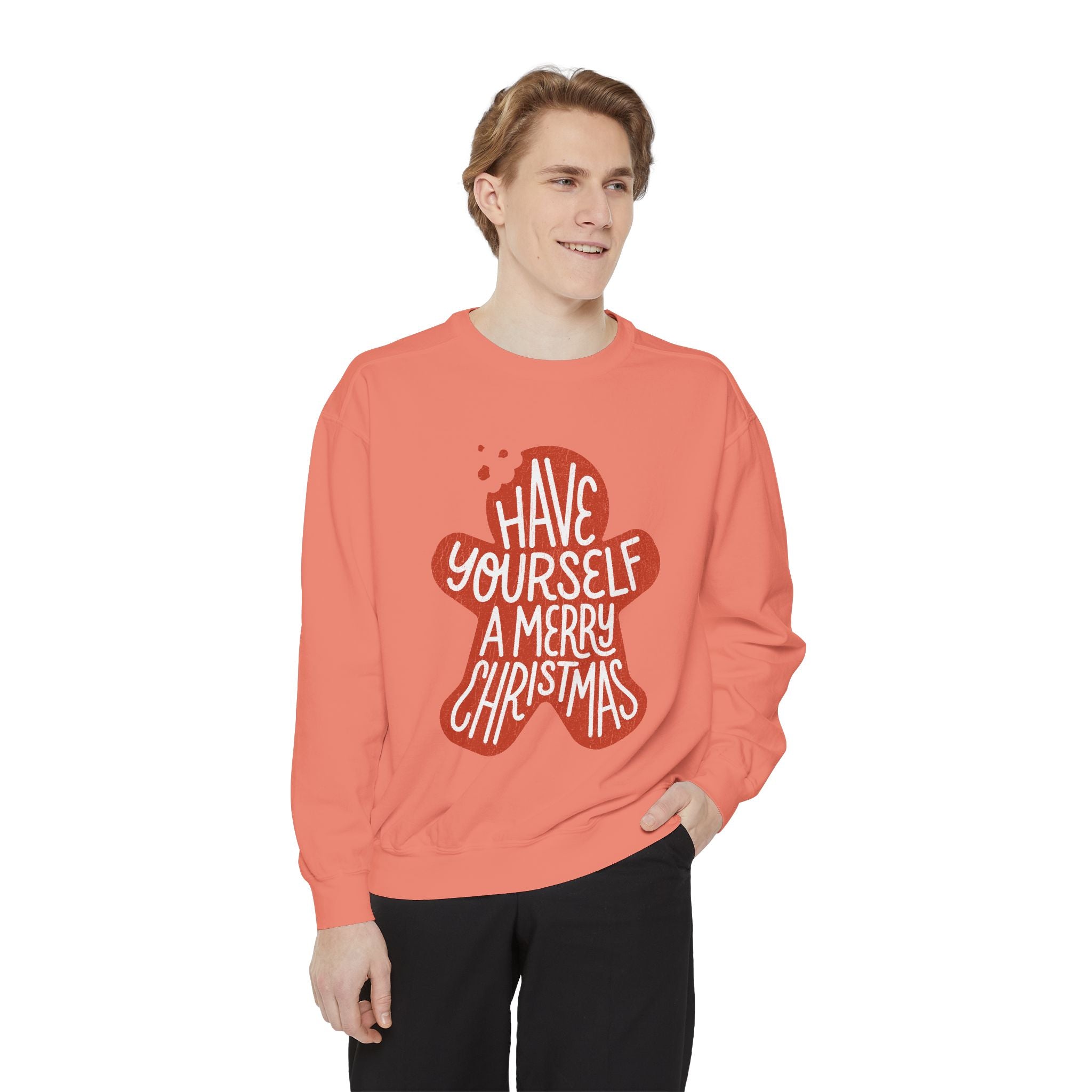 Have Yourself a Merry Christmas Sweatshirt, Gingerbread Cookie Crewneck, Cute Holiday Baking Pullover, Christmas Gift for Baker or Teacher