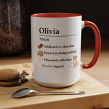 Personalized Definition Mug, Custom Name Coffee Mug for Women, Dog Lover Gift, Personalized Best Friend Mug, Unique Birthday Cup
