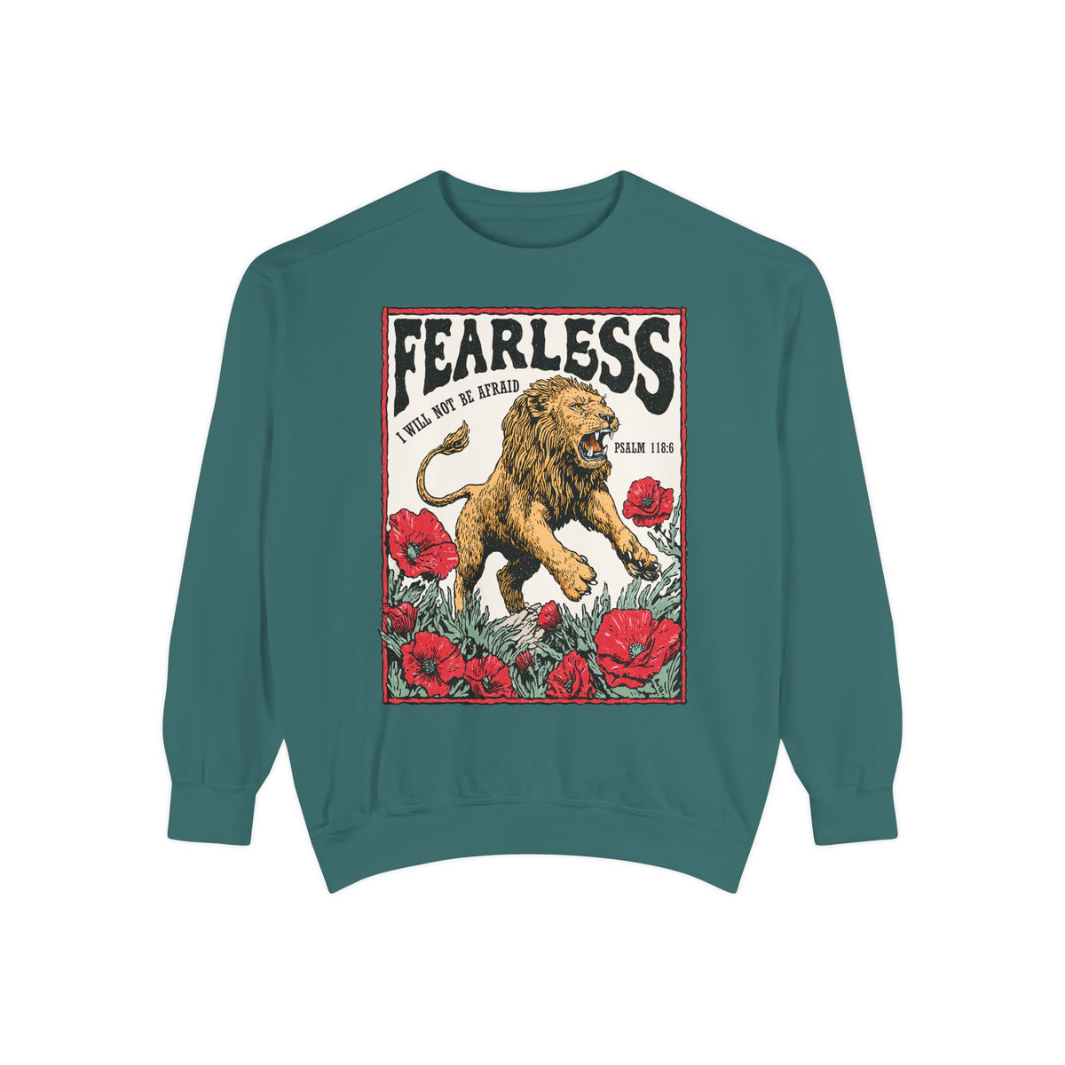 Fearless Christian Sweatshirt, I Will Not Be Afraid Crewneck, Faith Based Bible Verse Sweatshirt, Christian Gift for Women Men