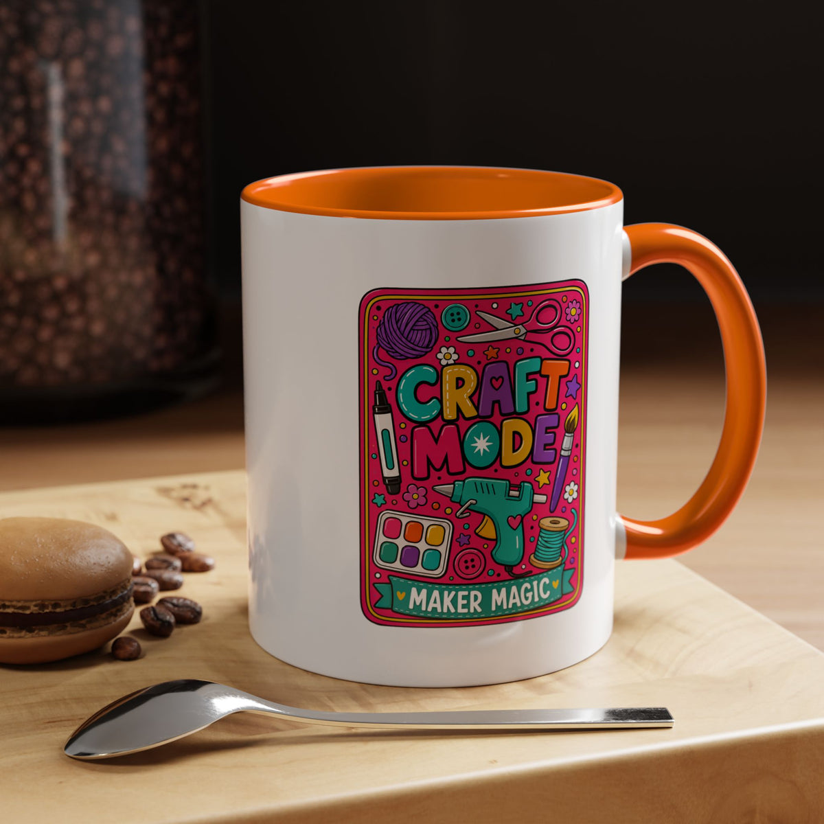 Craft Lover Coffee Mug, Craft Mode Maker Magic Mug, Gift for Crafters and DIY Enthusiasts, Creative Hobby Coffee Cup for Makers