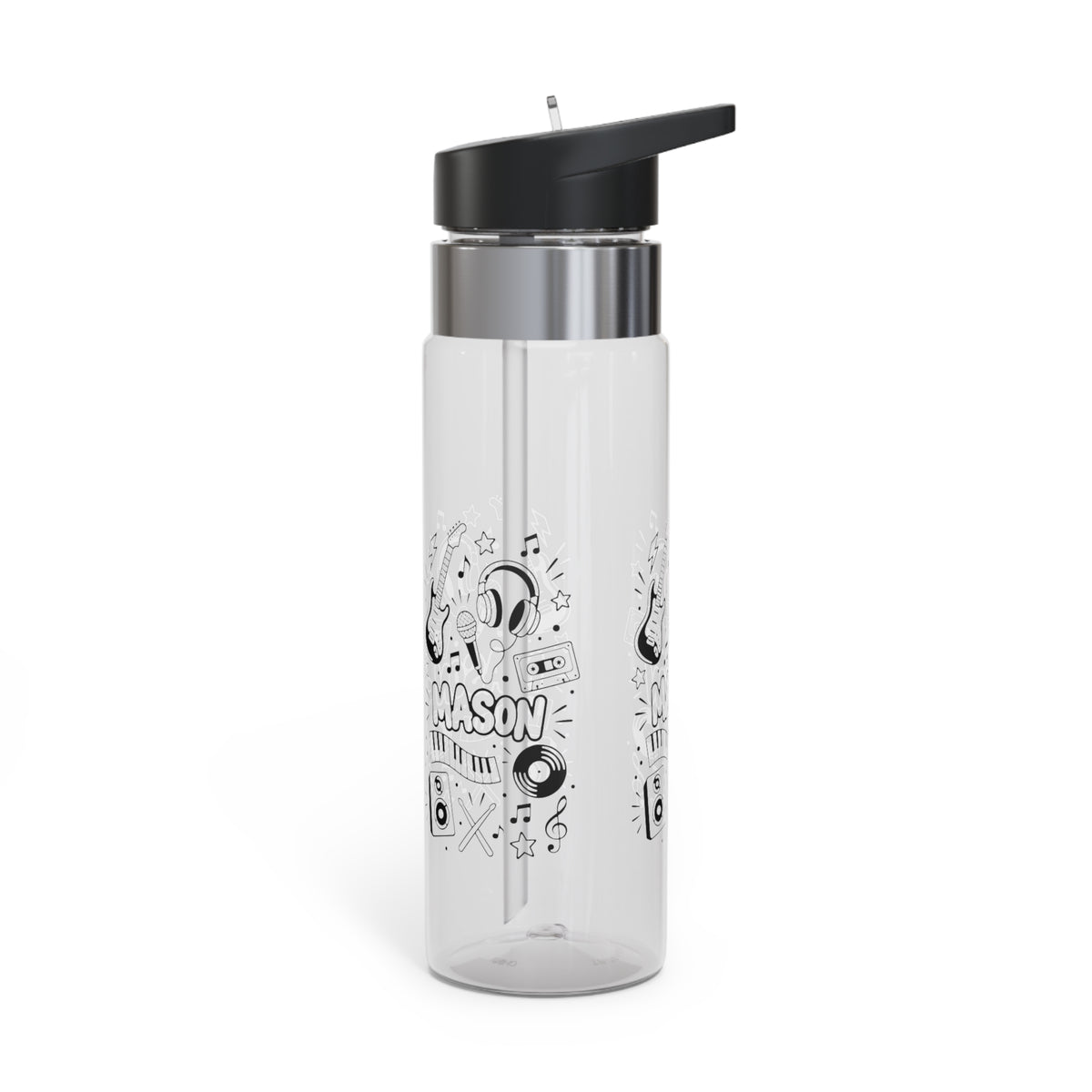 Custom Name Water Bottle for Boys, Personalized Kids Drink Bottle, Fun School Water Bottle for Son, Birthday and Back to School Gift