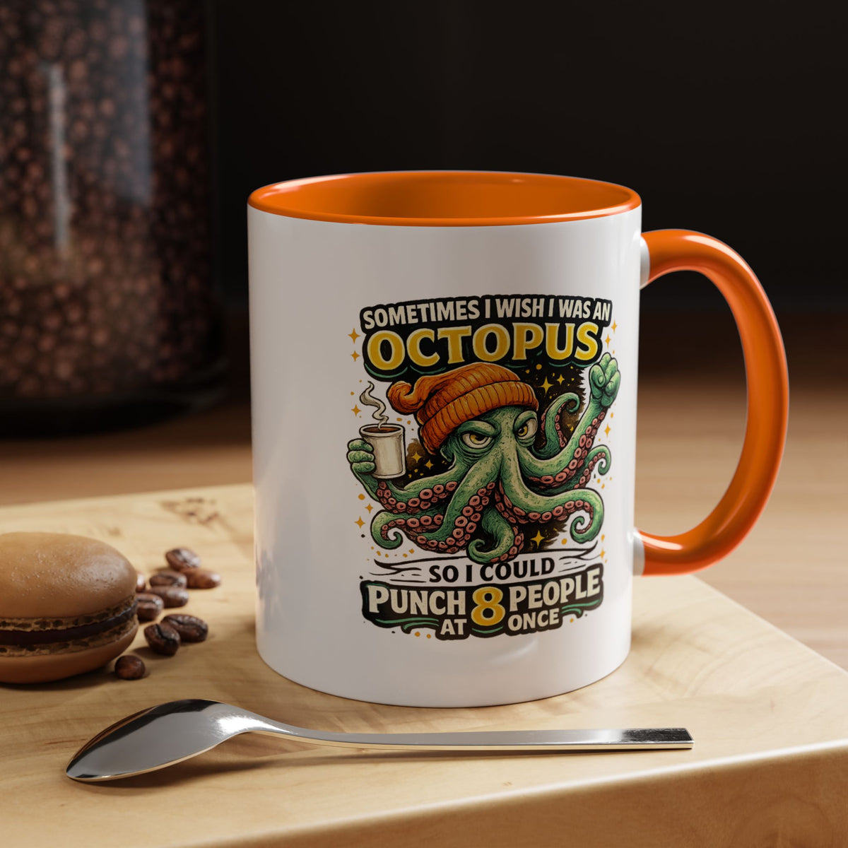 Funny Octopus Coffee Mug, Sometimes I Wish I Was an Octopus Mug, Sarcastic Office Humor Cup, Coworker Gift, Funny Boss Gift, Coffee Lover