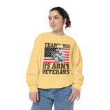Thank You US Army Veterans Sweatshirt, Patriotic Soldier Crewneck, Military Appreciation Gift, American Flag Pullover for Veterans Day