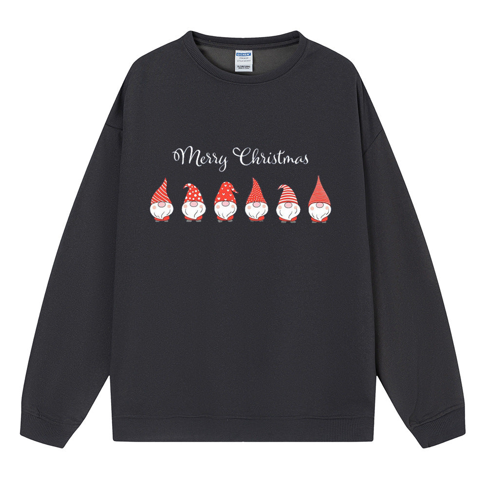 Merry Christmas Gnome Row Sweatshirt, Christmas Graphic Crewneck Pullover