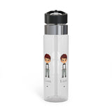 Personalized Boy Water Bottle, Transparent Water Bottle for Kids, Custom Name Bottle for School, Sports, Birthday Gift for Boys