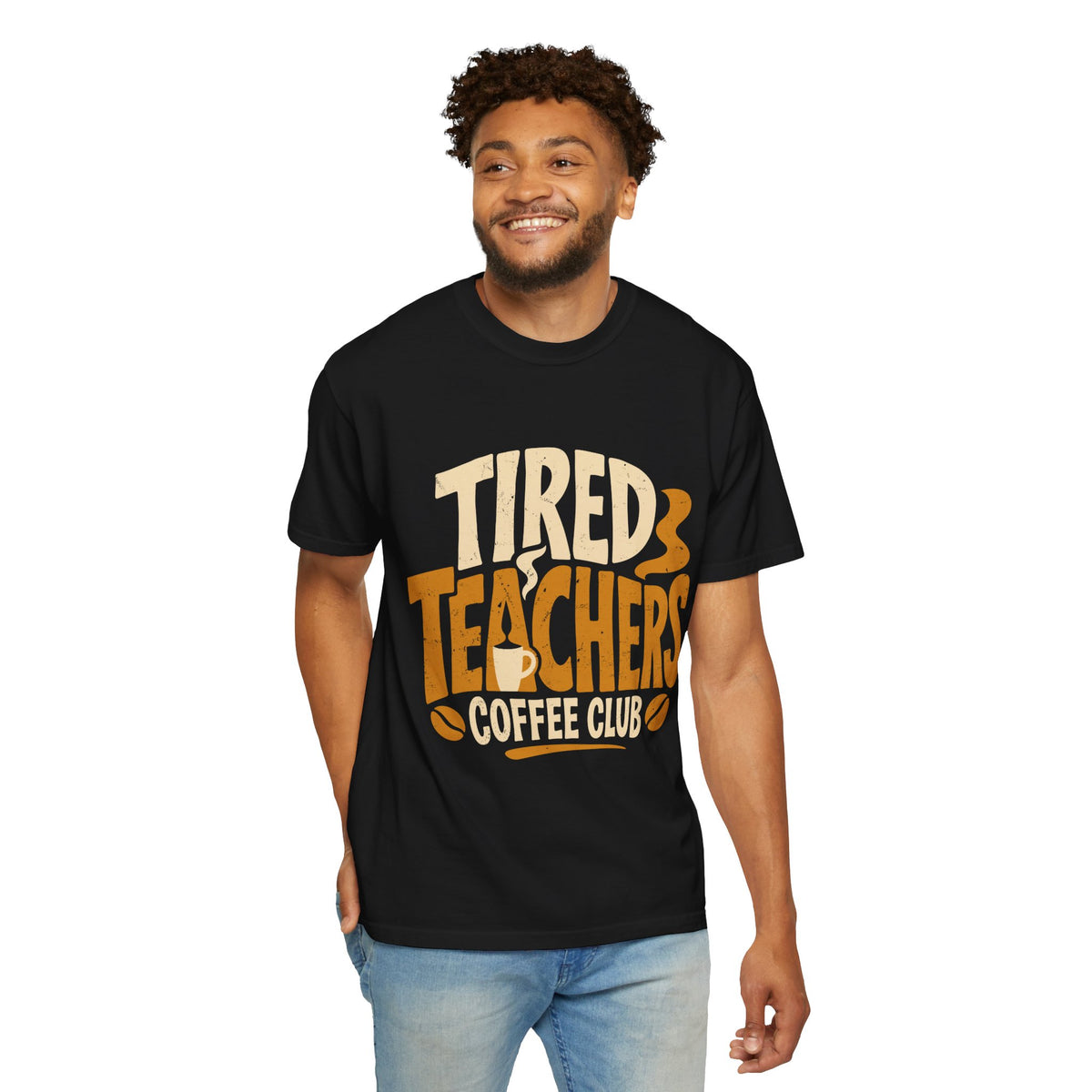 Teacher Coffee Shirt Comfort Colors Tee, Tired Teachers Coffee Club Graphic Shirt, Funny Teacher Appreciation Gift, Back To School Tee
