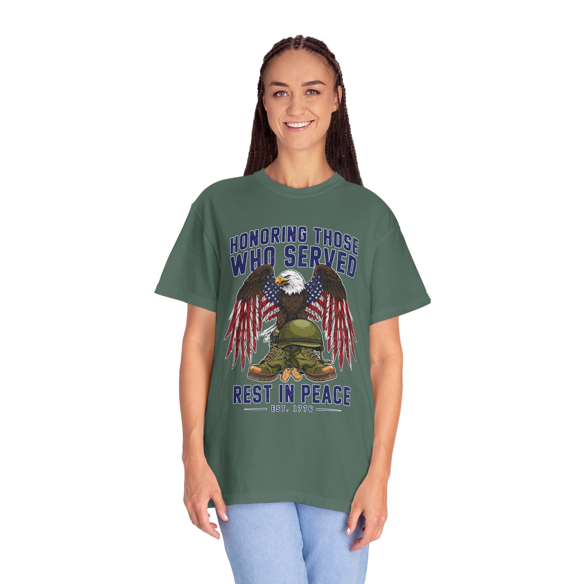 Honoring Those Who Served Shirt, Military Memorial T-Shirt, Fallen Soldier Tribute, Veteran Remembrance Gift, Patriotic Eagle Tribute Tee