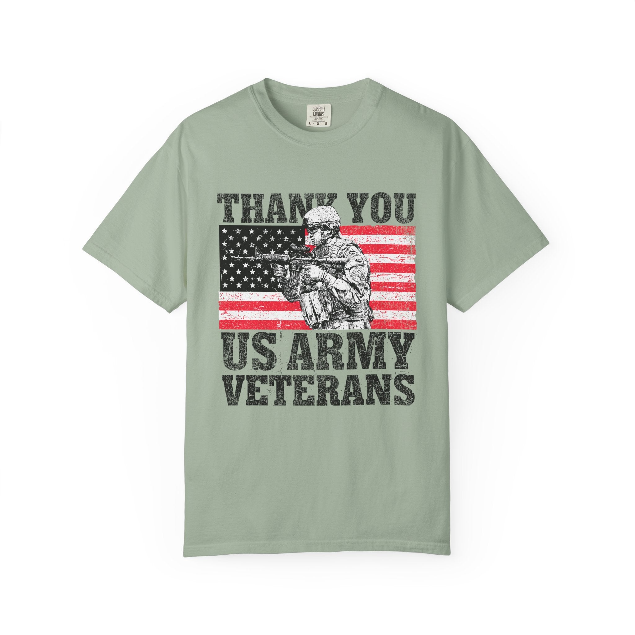 Thank You US Army Veterans Shirt, Patriotic Soldier T-Shirt, Military Appreciation Gift, American Flag Tee for Veterans Day or Retirement