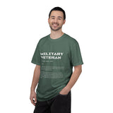 Military Veteran Definition Shirt, Funny Veteran T-Shirt, Sarcastic Armed Forces Gift, Retirement Tee for Soldier, Proud Service Member Top