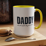 Personalized Daddy Coffee Mug with Kids Names, Custom Dad Mug Gift from Children, Father's Day Coffee Cup, Birthday Gift for Daddy