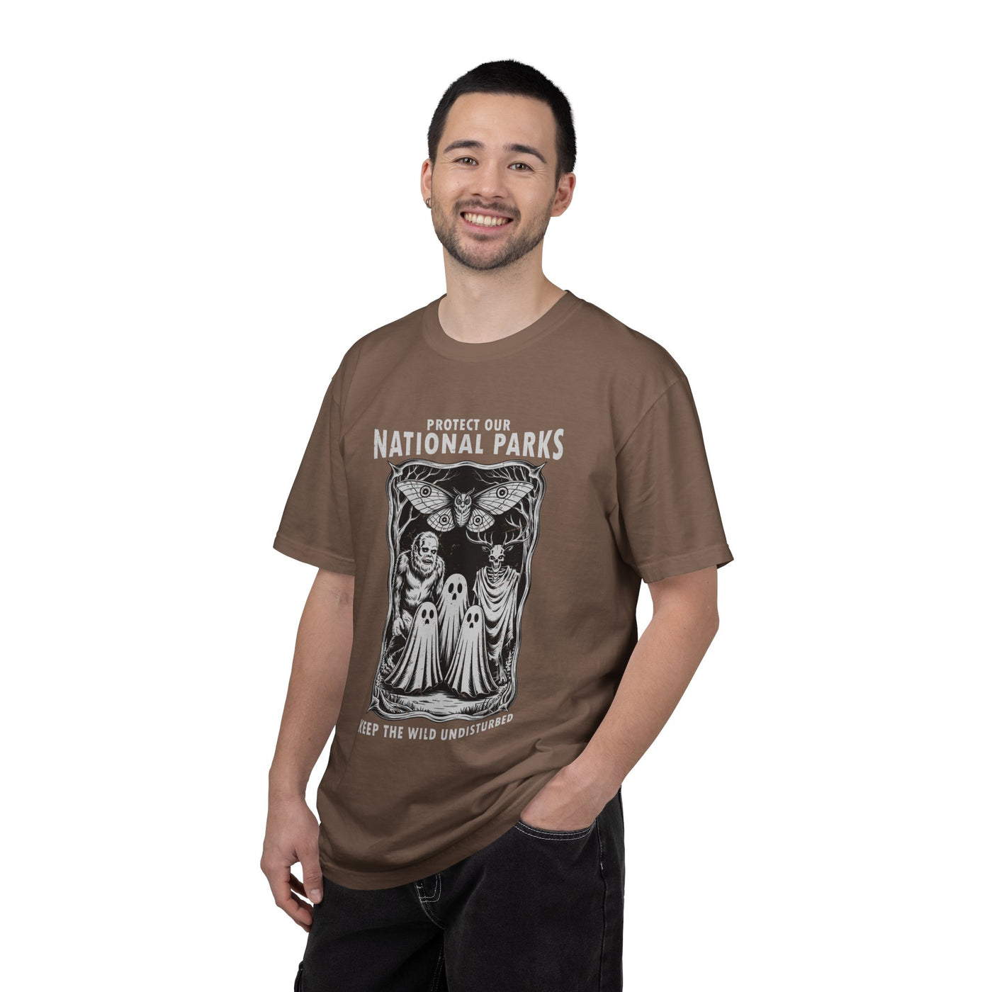 National Parks Gothic Comfort Colors Shirt, Protect Our National Parks Graphic Tee, Cryptid Nature Lover Shirt, Spooky Outdoor Apparel