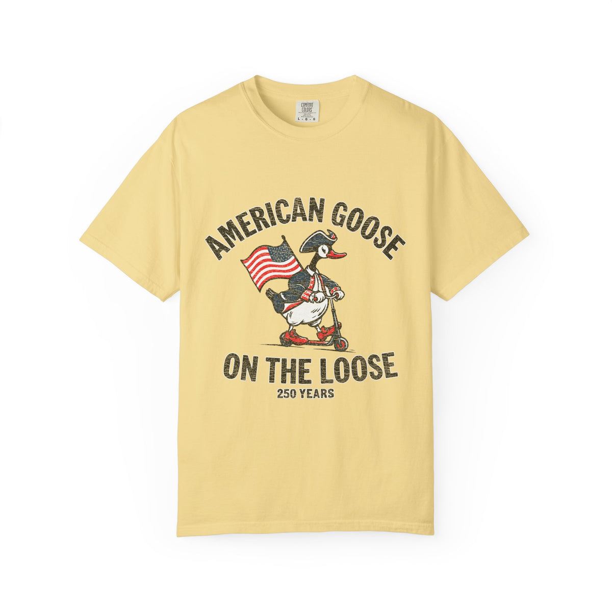 America 250 Shirt, Patriotic Goose Graphic Tee, 250th Anniversary USA T Shirt, Fourth of July Outfit, Americana Gift for Men and Women