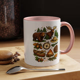 Camping Mug, Woodland Wildlife Coffee Cup, Bear and Moose Outdoor Gift, Rustic Cabin Kitchen Decor, Birthday Present for Camper or Hiker