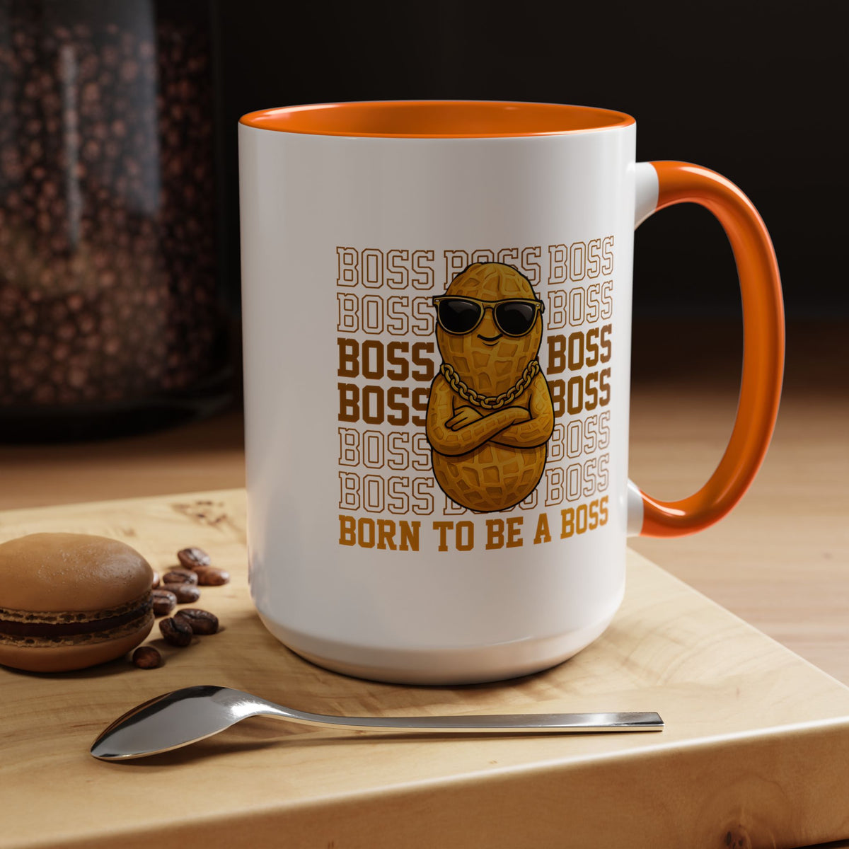 Born to Be a Boss Mug, Funny Boss Coffee Mug, Leadership Gift for Manager, Entrepreneur Coffee Cup, Office Desk Gift