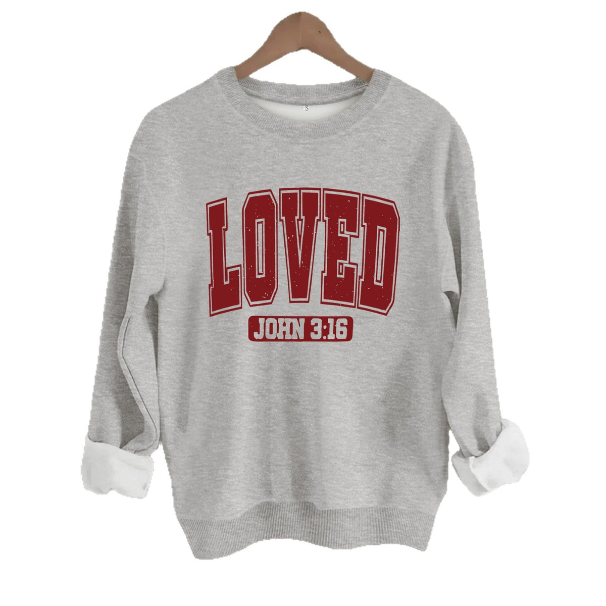 Loose velvet sweatshirt