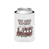 Hot Mess Express Can Cooler, Floral Drink Sleeve, Funny Gift for Busy Moms, Besties, Coworkers and Chaos Coordinators