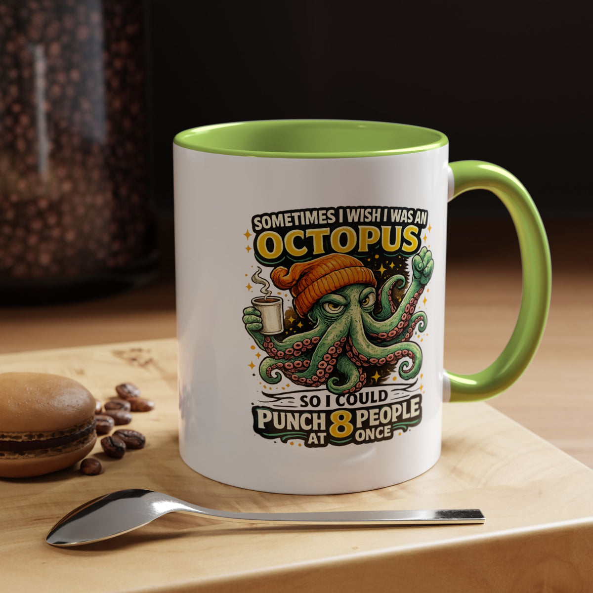 Funny Octopus Coffee Mug, Sometimes I Wish I Was an Octopus Mug, Sarcastic Office Humor Cup, Coworker Gift, Funny Boss Gift, Coffee Lover