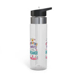 Kids Clear Water Bottle, Little Dreamer School Drink Bottle, Cute Girls Water Bottle, Colorful Back to School Gift, Play Learn Grow