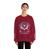 United We Stand Sweatshirt, American Eagle USA Pullover, Patriotic Flag Top, Vintage Americana Clothing, Fourth of July Gift for Women