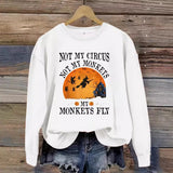 Printed pullover sweatshirt sweatshirt