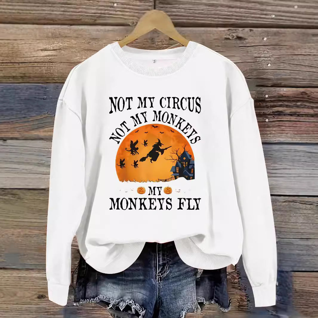 Printed pullover sweatshirt sweatshirt
