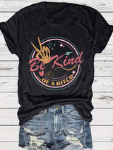 Halloween pattern round neck short sleeved shirt