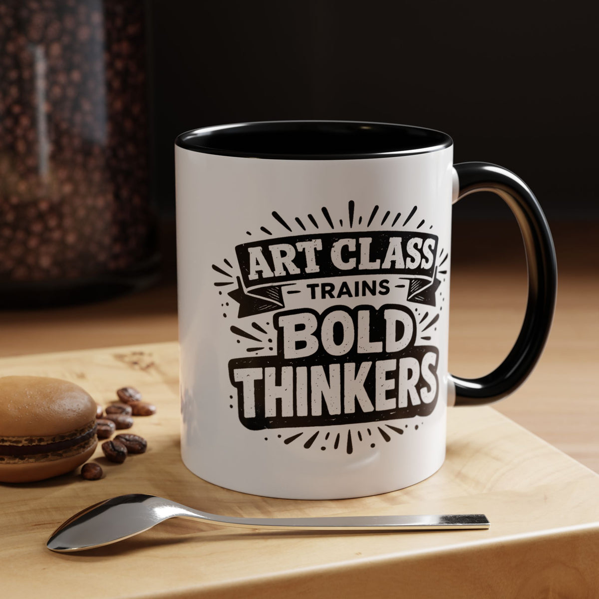 Art Teacher Coffee Mug, Art Class Bold Thinkers Cup, Creative Classroom Gift for Teacher, Student Artist, Painter or School Art Educator