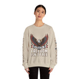 Veterans Day Sweatshirt, Freedom Isn't Free Eagle Pullover, Patriotic Military Top, Veteran Gift, American Pride, USA Clothing