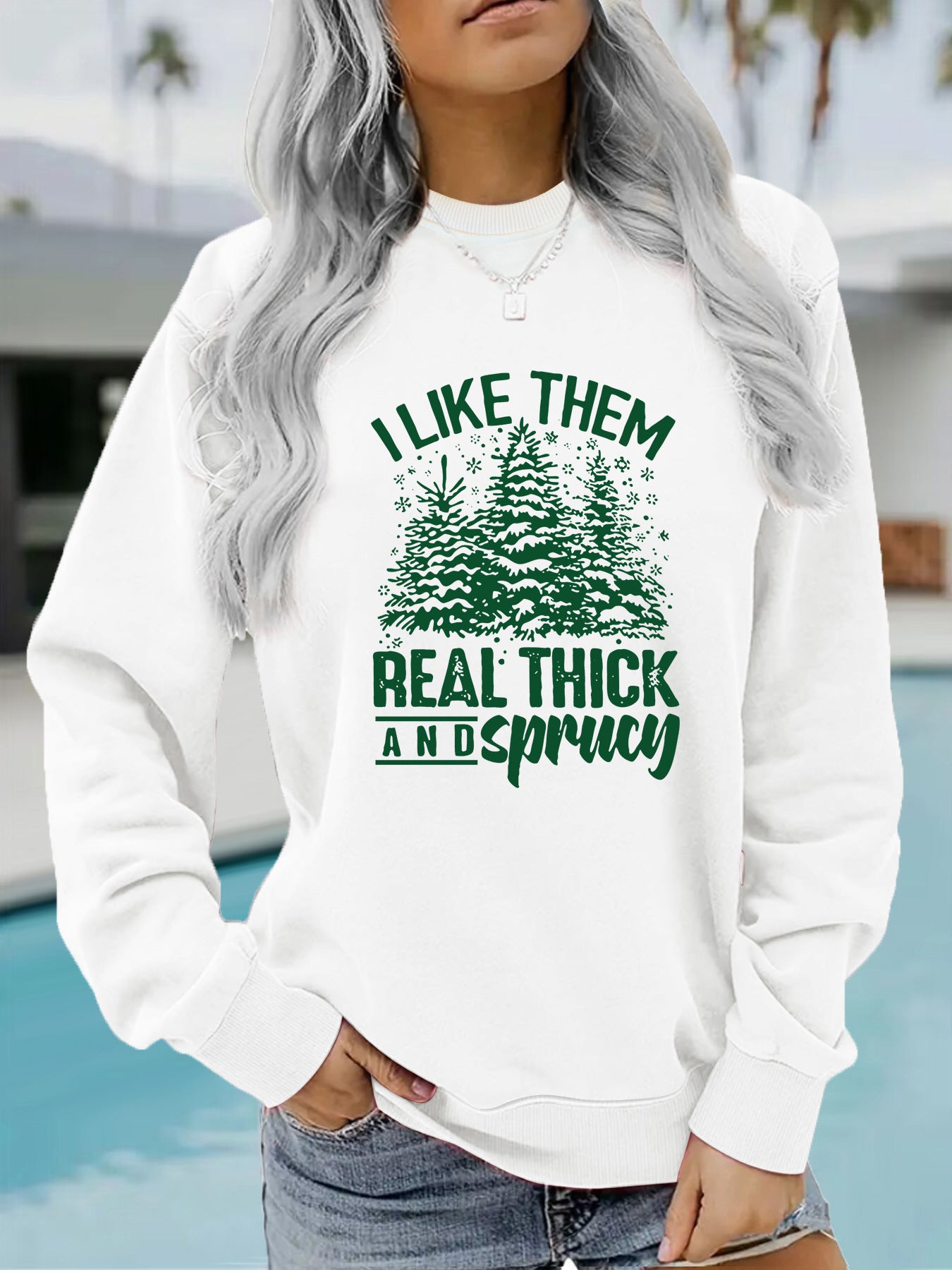 Printed pullover sweatshirt sweatshirt