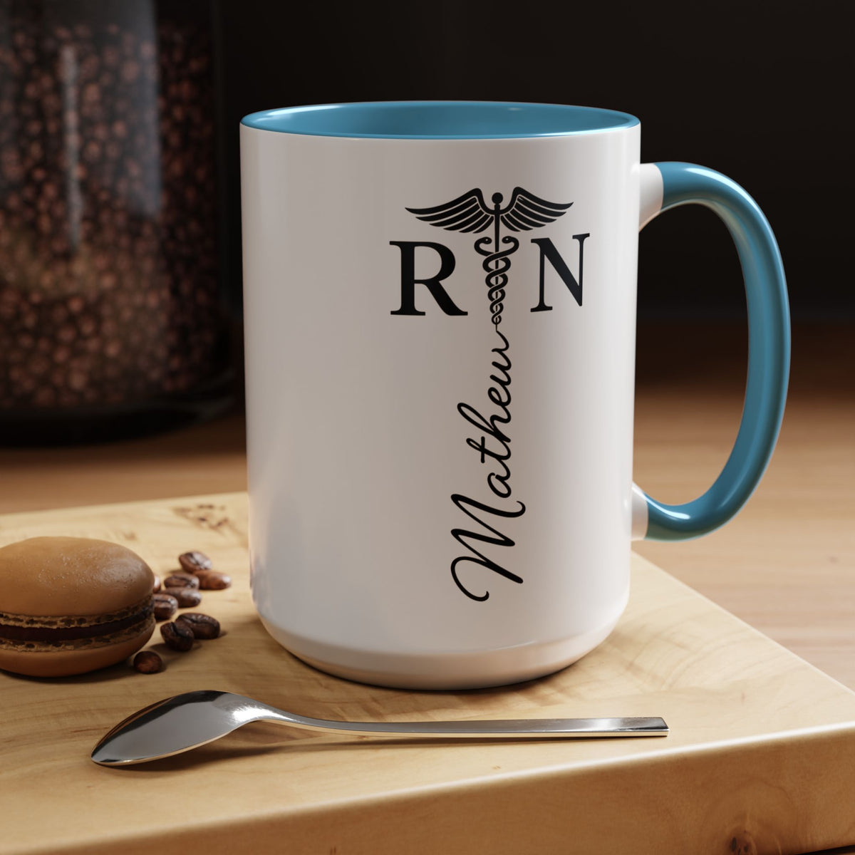 Personalized RN Coffee Mug, Registered Nurse Gift, Custom Nurse Name Mug, Nursing School Graduation Gift, RN Appreciation Cup