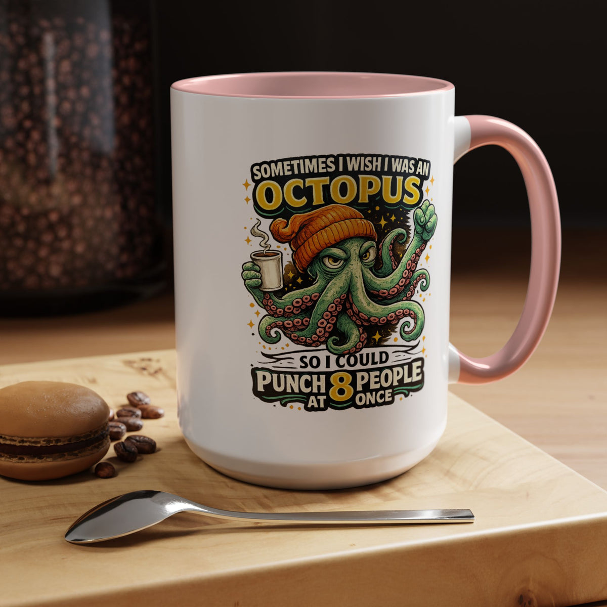 Funny Octopus Coffee Mug, Sometimes I Wish I Was an Octopus Mug, Sarcastic Office Humor Cup, Coworker Gift, Funny Boss Gift, Coffee Lover