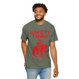 Comfort Colors Safety Third Shirt, Funny Blue Collar Worker Tee, Construction Humor Shirt, Tradesman Gift, Professional Amateur Graphic Tee