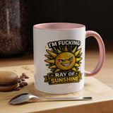 Funny Ray of Sunshine Mug, Sarcastic Sunshine Coffee Cup, Grumpy Personality Gift, Funny Coworker Mug, Humor Coffee Lover Gift