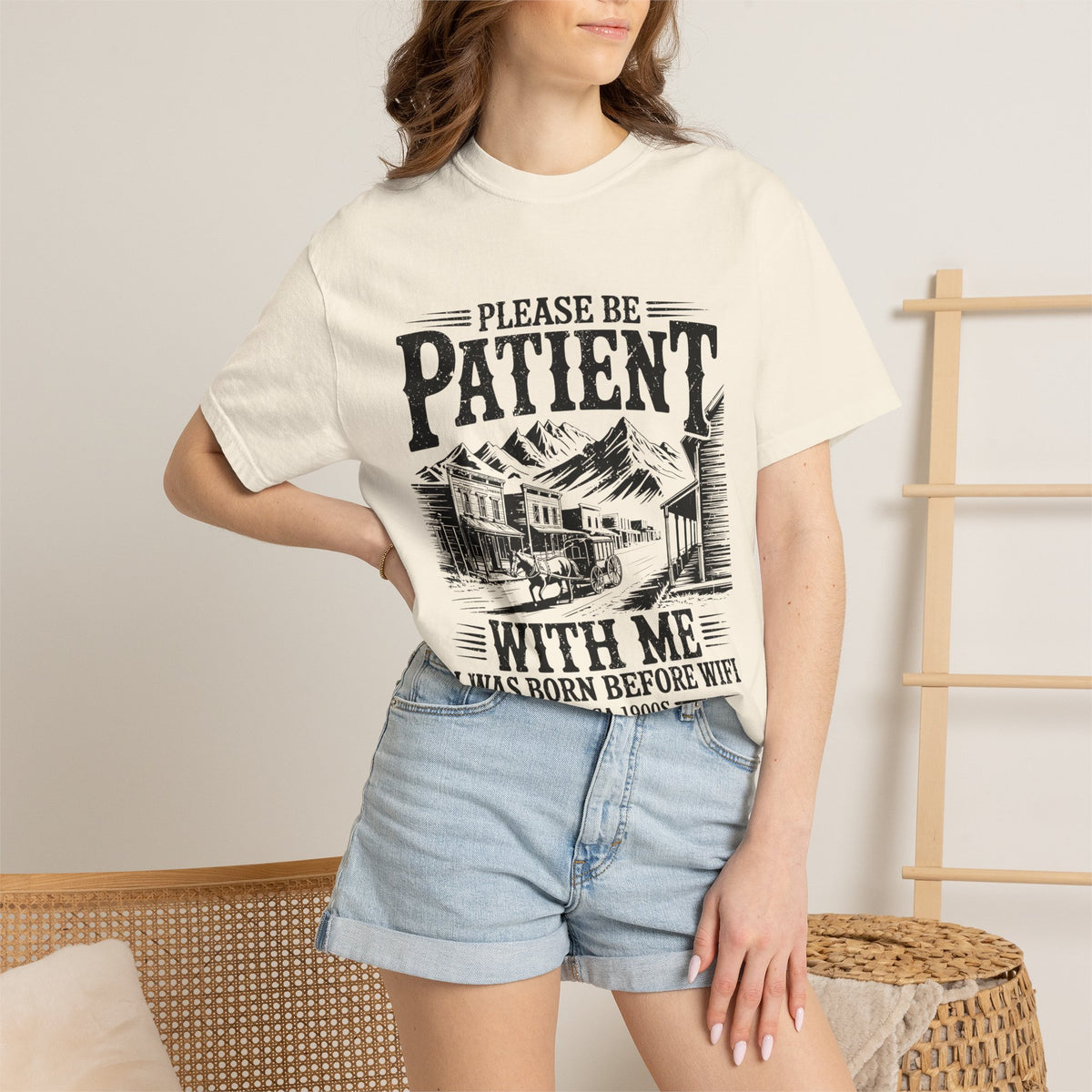 Funny Before Wifi Shirt, Please Be Patient With Me Tee, Retro Internet Humor T-Shirt, Gen X Gift, Millennial Graphic Tee