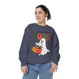 Funny Halloween Ghost Sweatshirt, Where My Boos At Party Pullover, Spooky Season Drinking Gift for Beer Lover, Adult Costume Party Outfit