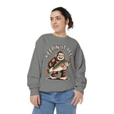 Keepin It Reel Comfort Colors Sweatshirt, Funny Fishing Sweatshirt, Bigfoot Fishing Shirt, Fisherman Gift for Men and Women