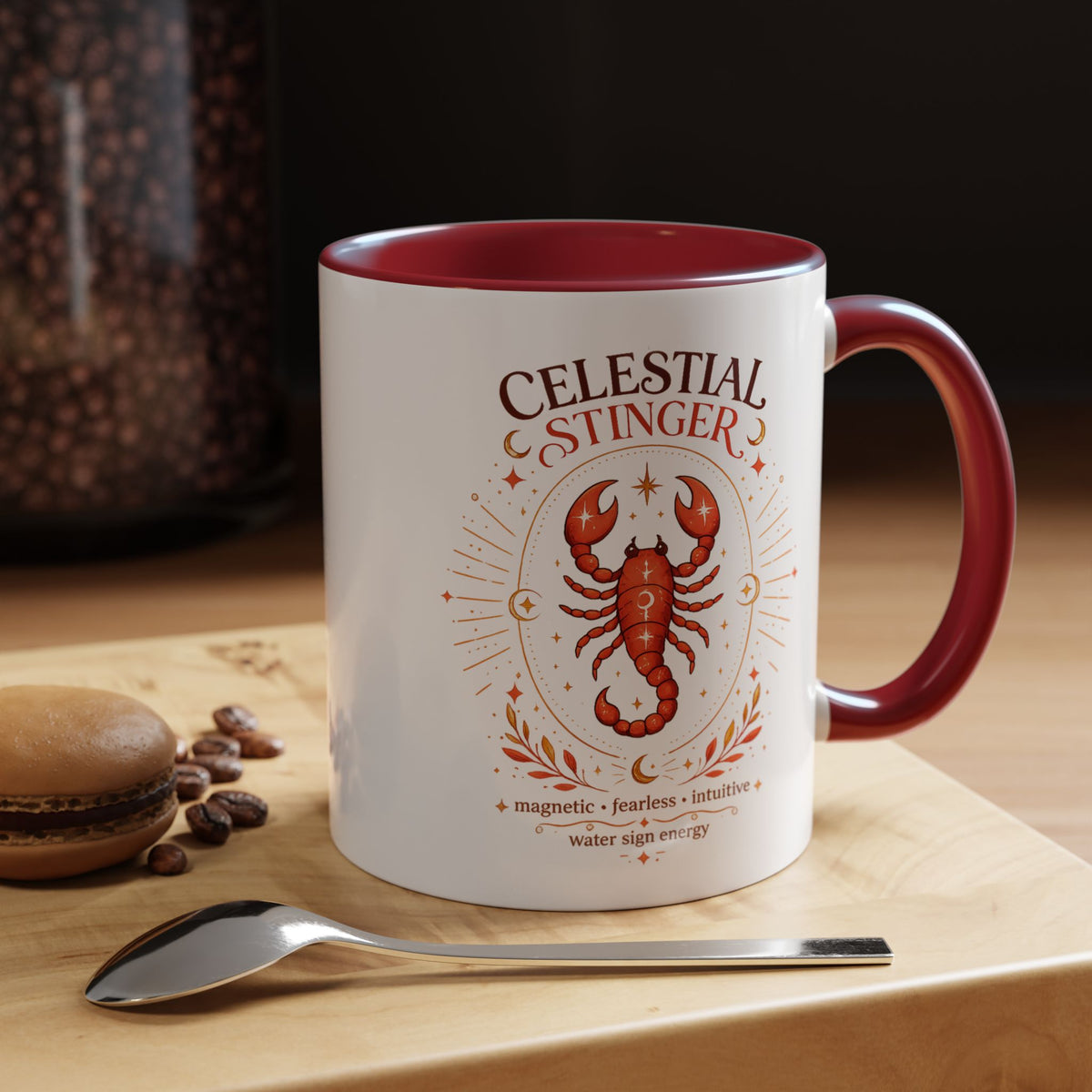 Scorpio Zodiac Coffee Mug, Celestial Stinger Astrology Mug, Water Sign Gift for Scorpio Woman, Horoscope Coffee Cup, Zodiac Lover Gift