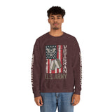 US Army Sweatshirt, Vintage Military Pullover, American Flag Army Top, Veteran Gift, Patriotic Military Clothing, Army Family Gift