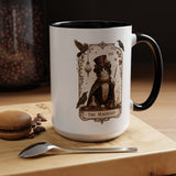 Black Cat Magician Tarot Coffee Mug, Mystic Cat Tarot Card Mug, The Magician Cat Cup, Witchy Gothic Gift for Cat Lovers