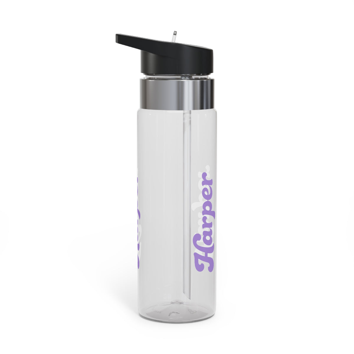 Personalized Transparent Water Bottle, Custom Name Sports Bottle, Cute Water Bottle for Women, Gym Gift, Personalized Tumbler Alternative