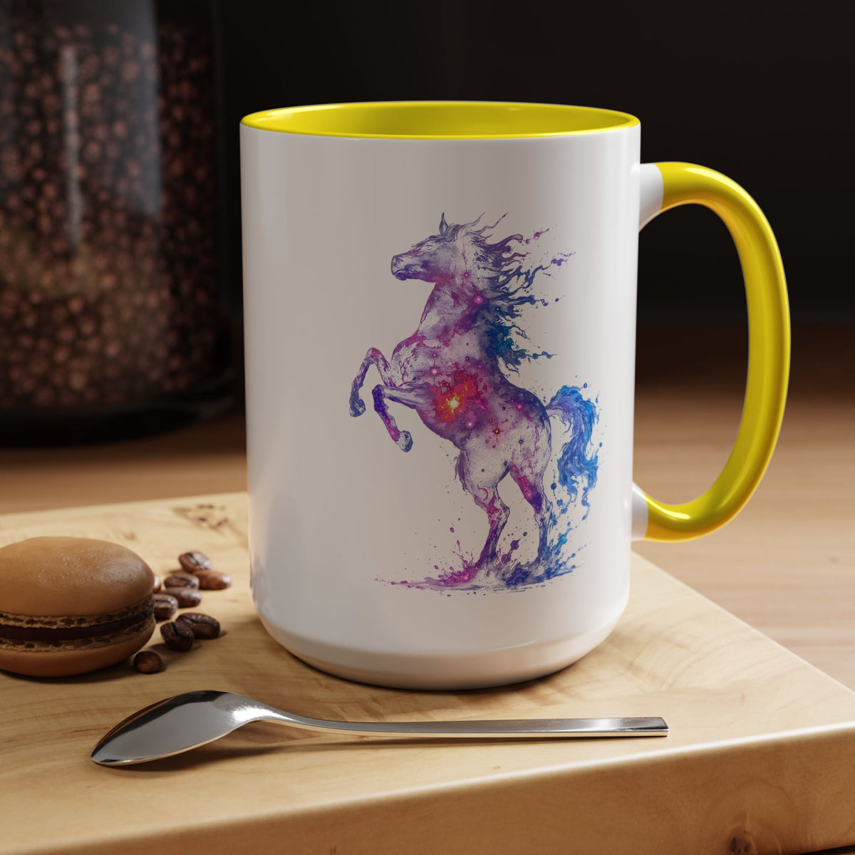 Galaxy Horse Mug, Cosmic Horse Coffee Mug, Horse Lover Gift, Celestial Horse Cup, Equestrian Mug, Fantasy Horse Art, Horse Mom Gift
