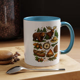 Camping Mug, Woodland Wildlife Coffee Cup, Bear and Moose Outdoor Gift, Rustic Cabin Kitchen Decor, Birthday Present for Camper or Hiker