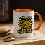 Funny Ray of Sunshine Mug, Sarcastic Sunshine Coffee Cup, Grumpy Personality Gift, Funny Coworker Mug, Humor Coffee Lover Gift
