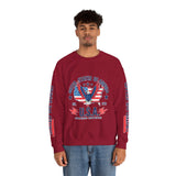 United We Stand Sweatshirt, American Eagle USA Pullover, Patriotic Flag Top, Vintage Americana Clothing, Fourth of July Gift for Women