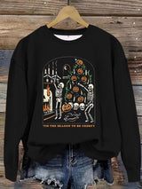 Printed pullover sweatshirt sweatshirt