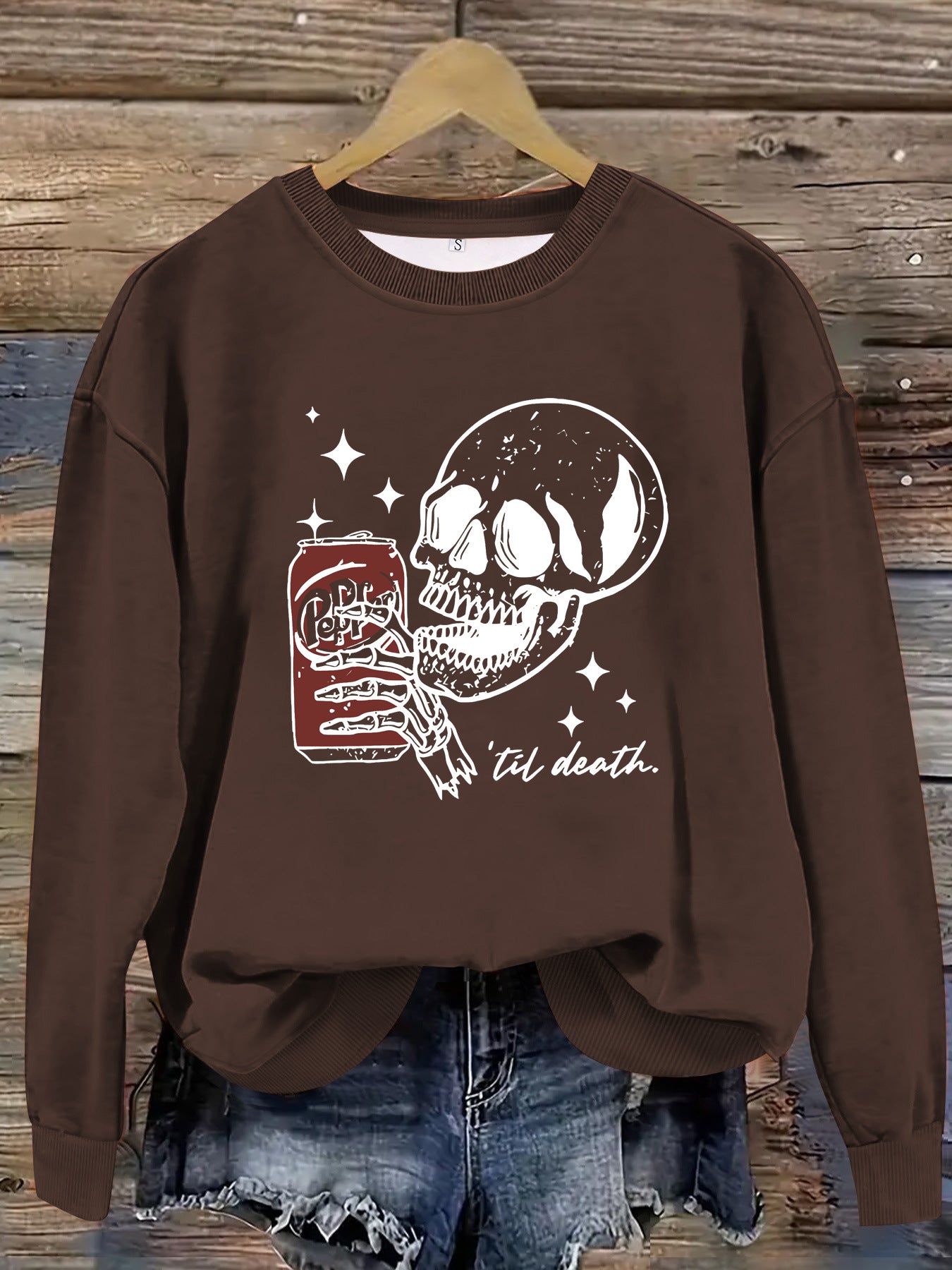Printed pullover sweatshirt sweatshirt